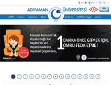 Tablet Screenshot of adiyaman.edu.tr