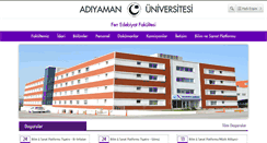 Desktop Screenshot of fenedebiyat.adiyaman.edu.tr