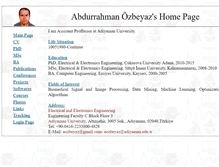Tablet Screenshot of ozbeyaz.adiyaman.edu.tr